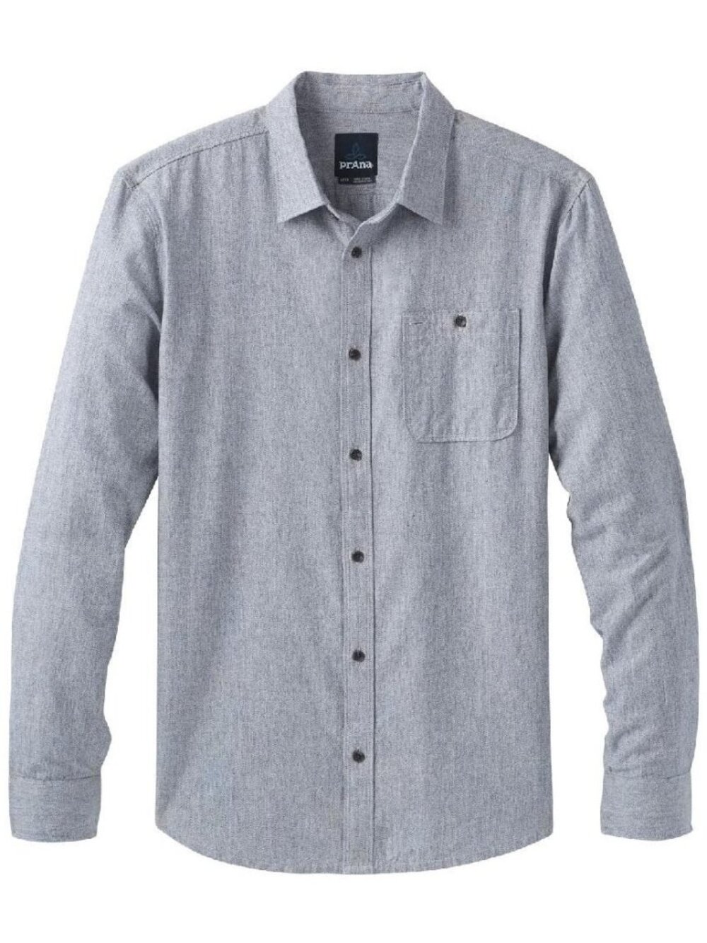 PRANA Men's Jaffra Long Sleeve Shirt Size L In Nautical